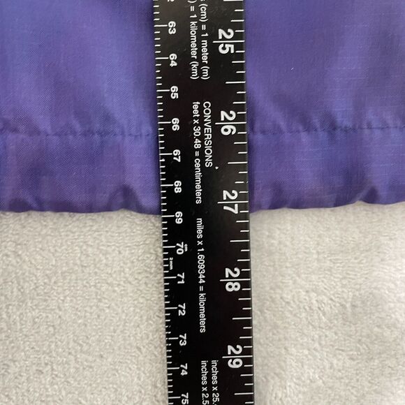 Columbia Jacket Mens Large Purple Vintage 80s Windbreaker 1/2 Zip Radial Sleeve - Picture 13 of 13